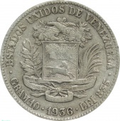Венесуэла 2 боливара 1936 года