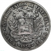 Венесуэла 5 боливаров 1936 года 