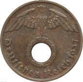 Германия 1 рейхспфенниг 1937 года F