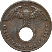 Германия 1 пфенниг 1937 года А