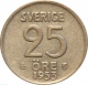 Швеция 25 эре 1953 года. TS