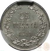 ������� ��������� 25 ����� 1910 ���� L � ����� CPRC MS 63