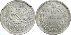 ���� 15 ������ 1922 ���� � ����� ��� MS 62