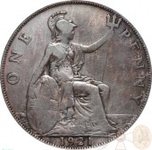 Великобритания (Англия) 1 пенни 1921 года