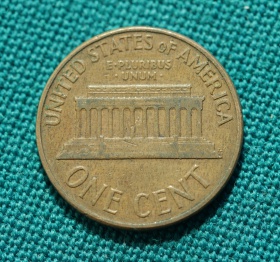 США 1 цент 1961 года D 
