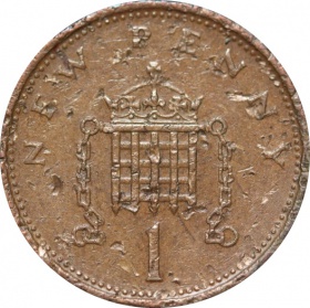 Великобритания (Англия) 1 пенни 1976 года