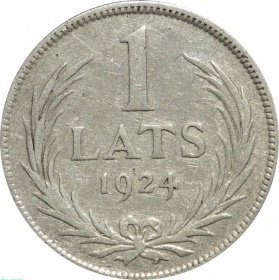 Латвия 1 лат 1924 года