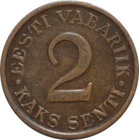 Эстония 2 сенти 1934 года