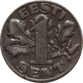 Эстония 1 сенти 1929 года 