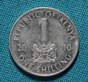 Кения 1 шиллинг 2010 года