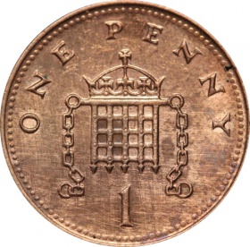 Великобритания (Англия) 1 пенни 2005 года