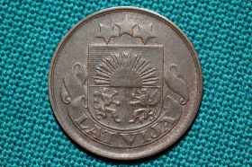 Латвия 2 сантима 1922 года