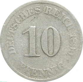 Германия 10 пфеннигов 1899 года A
