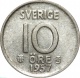 Швеция 10 эре 1957 года TS