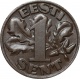 Эстония 1 сенти 1929 года AU-UNC