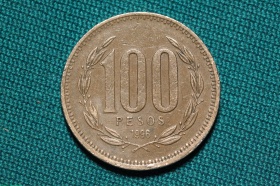 Чили 100 песо 1996 года
