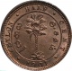 Цейлон 1/2 цента 1901 года UNC