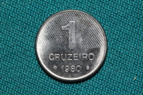 Бразилия 1 крузейро 1980 года