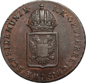 Австрия ½ крейцера 1816 года AU