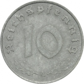 Германия 10 пфеннигов 1940 года А