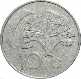 Намибия 10 центов 1993 года