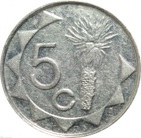 Намибия 5 центов 2009 года