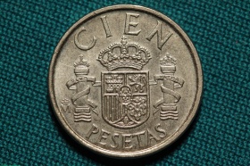 Испания 100 песет 1986 года