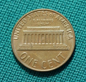 США 1 цент 1977 года D
