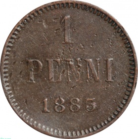 Русская Финляндия 1 пенни 1883 года