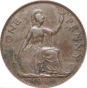 Великобритания (Англия) 1 пенни 1944 года