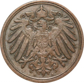 Германия 1 пфенниг 1891 года А