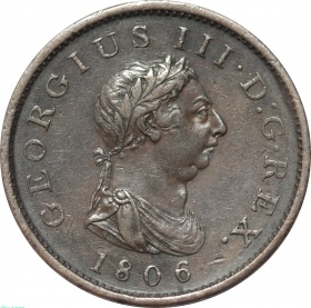 Великобритания 1 пенни 1806 года